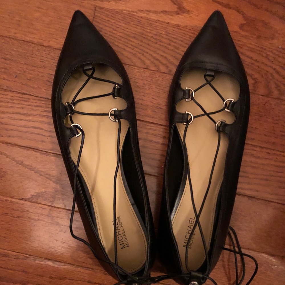 Michael Kors lace up flats